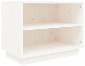 fehér tömör fenyőfa cipősszekrény 60 x 34 x 45 cm