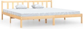 vidaXL tömör fenyőfa ágykeret 200 x 200 cm