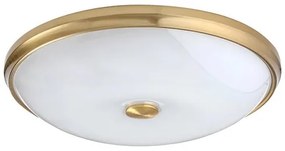 LED lámpatest , mennyezeti ,  42 cm ,24W , meleg fehér , antik sárgaréz , Rábalux , JASNA