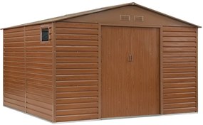 Fém szerszámos ház Malmö 3,4 x 3,2 m Store Boss barna