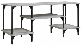 szürke sonoma színű szerelt fa TV-szekrény 102x35x45,5 cm