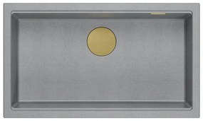 gránit mosogató Logan 110 Grey Metallic