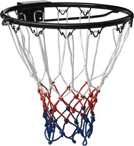 vidaXL fekete acél kosárlabda gyűrű 39 cm