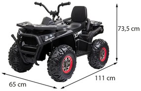 Elektromos quad fekete XL