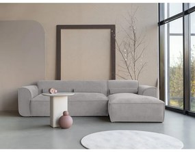Világosszürke sarokkanapé (jobb oldali) Flex Felix – Miuform