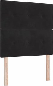 vidaXL Fejtámla Fekete 90 cm Bársony