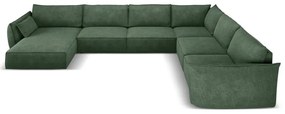 Sötétzöld sarokkanapé (jobb oldali) Vanda – Mazzini Sofas