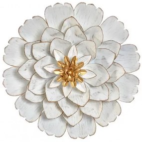 Fali dekoráció fém, Virág minta 41cm