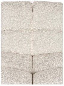 Krémszínű forgó buklé fotel Bros – White Label