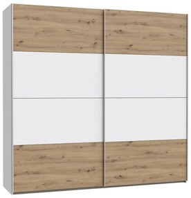 KARO gardróbszekrény 220x210 cm fehér/artisan tölgy SHMS92411-M576