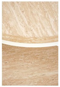 Oreo dohányzóasztal, kő / fehér