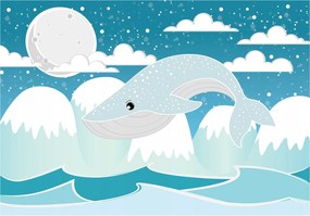 Fotótapéta Bálna az álmok hegyeiben gyerekszobába 416x290 +ragasztó