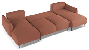 Rózsaszín sarokkanapé Malie – Makamii