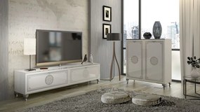 Genua Contempor komód fényes fehér 100 cm