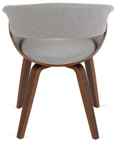 Elegáns Étkezőszék Szürke/Dió Színben. GARY 2