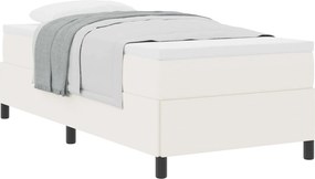 vidaXL Boxrugós ágy Krém 90 x 190 cm Bársonyos szövet