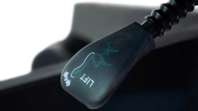 Ello ergonómikus irodai forgószék deréktámasszal, fejtámasszal, 3D Air mesh hálós