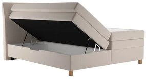 Boxspring ágy BEA 160x200 cm bézs színű matraccal