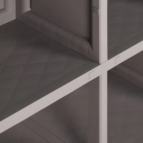 szürke fahatású műanyag szekrény 79 x 43 x 125 cm