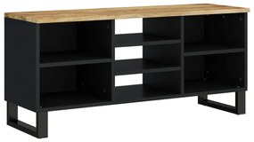 tömör mangó- és szerelt fa TV-szekrény 100 x 33 x 46 cm