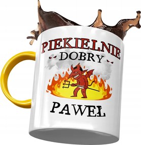 Sárga Bögre Pál Férj Kolléga Ajándék Nyomtatott Fotóval