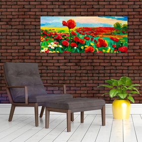 Kép egy mező mákkal (120x50 cm)