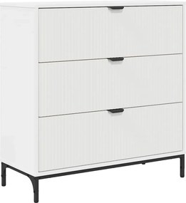 vidaXL Széf fiókkal Fehér 79,5 x 33 x 82 cm Faanyag