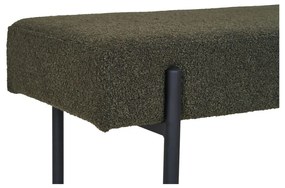 Swindon pad, buklé, sötétzöld, fekete lábakkal 100x36x42,5 cm