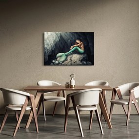 Kép - Hableány a sziklán (90x60 cm)