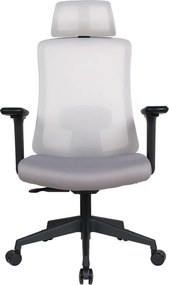 Irodai szék, szürke/fekete, teherbírás 150 kg, ROSANO