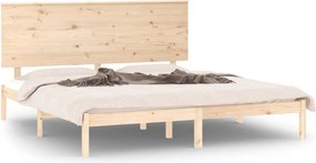 vidaXL Super King tömör fa ágykeret 180 x 200 cm