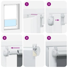 redőny Blackout 40x130 cm Szövetszélesség 35,7 cm Poliészter