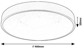 Rabalux 71135 - LED Mennyezeti lámpa OCTAV LED/24W/230V 4000K átm. 40 cm
