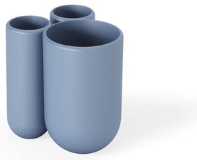 Kék műanyag fogkefetartó pohár Touch – Umbra