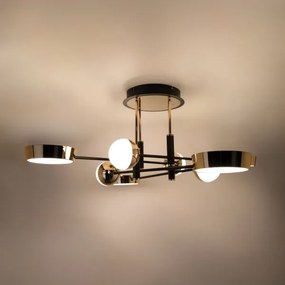 Zuma Line MX7170-8-3BGT - LARA felületre szerelhető csillár, dimmelhető LED, 60W/230V, arany/fekete