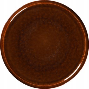 Porcelán Rak Stone Lapostányér 28 cm borostyánsárga