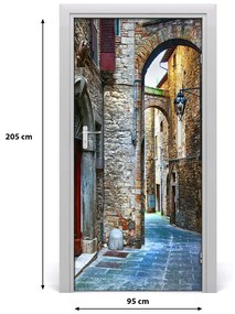Poszter tapéta ajtóra olasz utcákon 75x205 cm