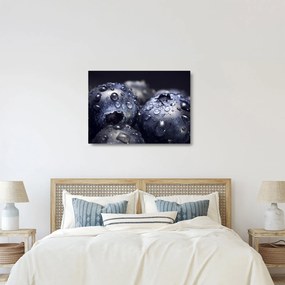 Vízcseppekkel ellátott gyümölcs képe (üvegen) (70x50 cm)
