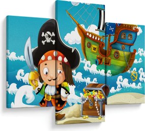 Kép - kalóz kincs (90x60 cm)