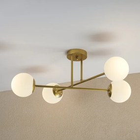 Brilagi - Felületre szerelhető csillár MALIVA 4xE14/15W/230V arany/fehér