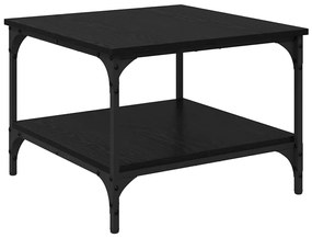 vidaXL Dohányzóasztal Fekete tölgy 55 x 55 x 40 cm Faanyag