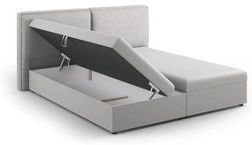 Világosszürke ágyneműtartós boxspring ágy 180x200 cm Arendal – Cosmopolitan Design