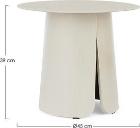 Alumínium kerek kerti kisasztal ø 45 cm Bryan – Bizzotto