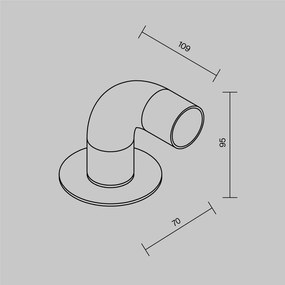 MAYTONI O477FL-L2GF3K1 SLEEK Modern Kültéri Állólámpa Szürke LED IP65