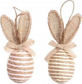 Passel kétszínű tojás medál szett fülekkel 2 db Homla