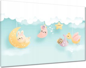 Vászonkép 100x70 Aranyos alvó állatok