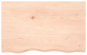 kezeletlen tömör tölgyfa fali polc 80x50x(2-4) cm