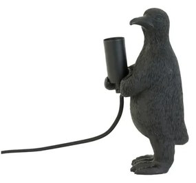 Matt fekete asztali lámpa (magasság 24 cm) Penguin – Light &amp; Living