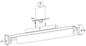 Eglo Calnova 94715 fürdőszobai falilámpa, 8W LED, 4000K, 770 lm, IP44