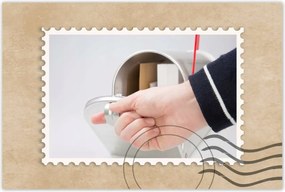 Poszterek 60x40 Ezüst postaláda